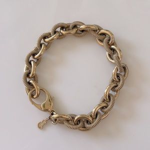 Vintage Burberry gold chain bracelet